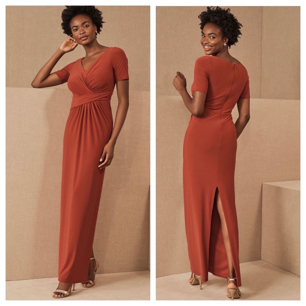 BHLDN Chelle Burnt Orange Dress 6